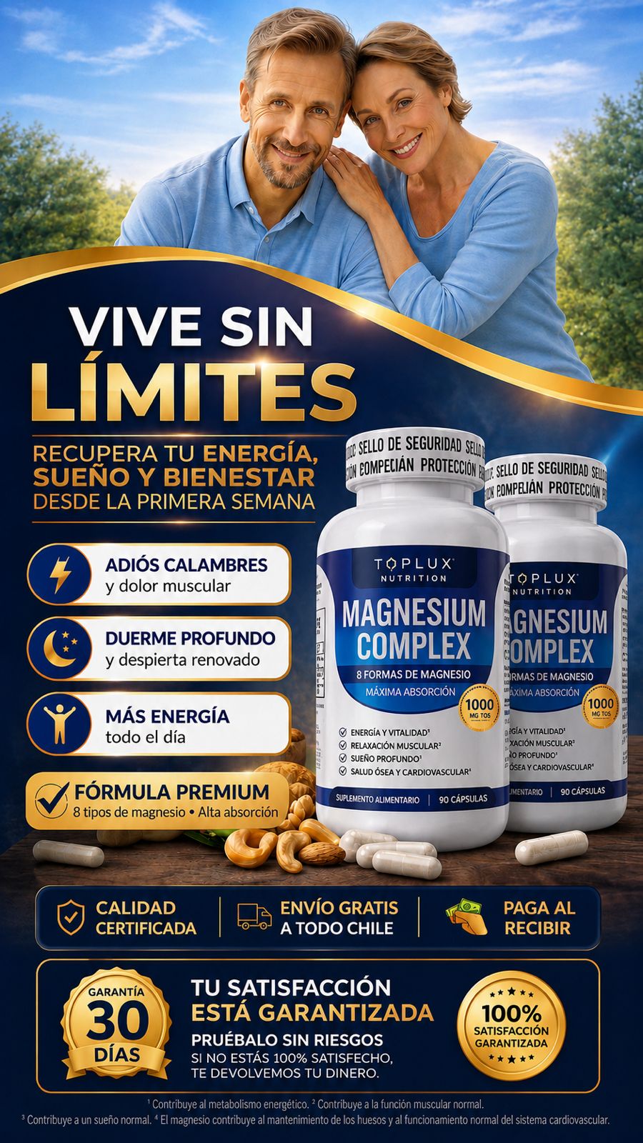 💎 Magnesium Complex 1000 mg 90 Cápsulas 💊 ORIGINAL 8 tipos de magnesio en 1 💎
