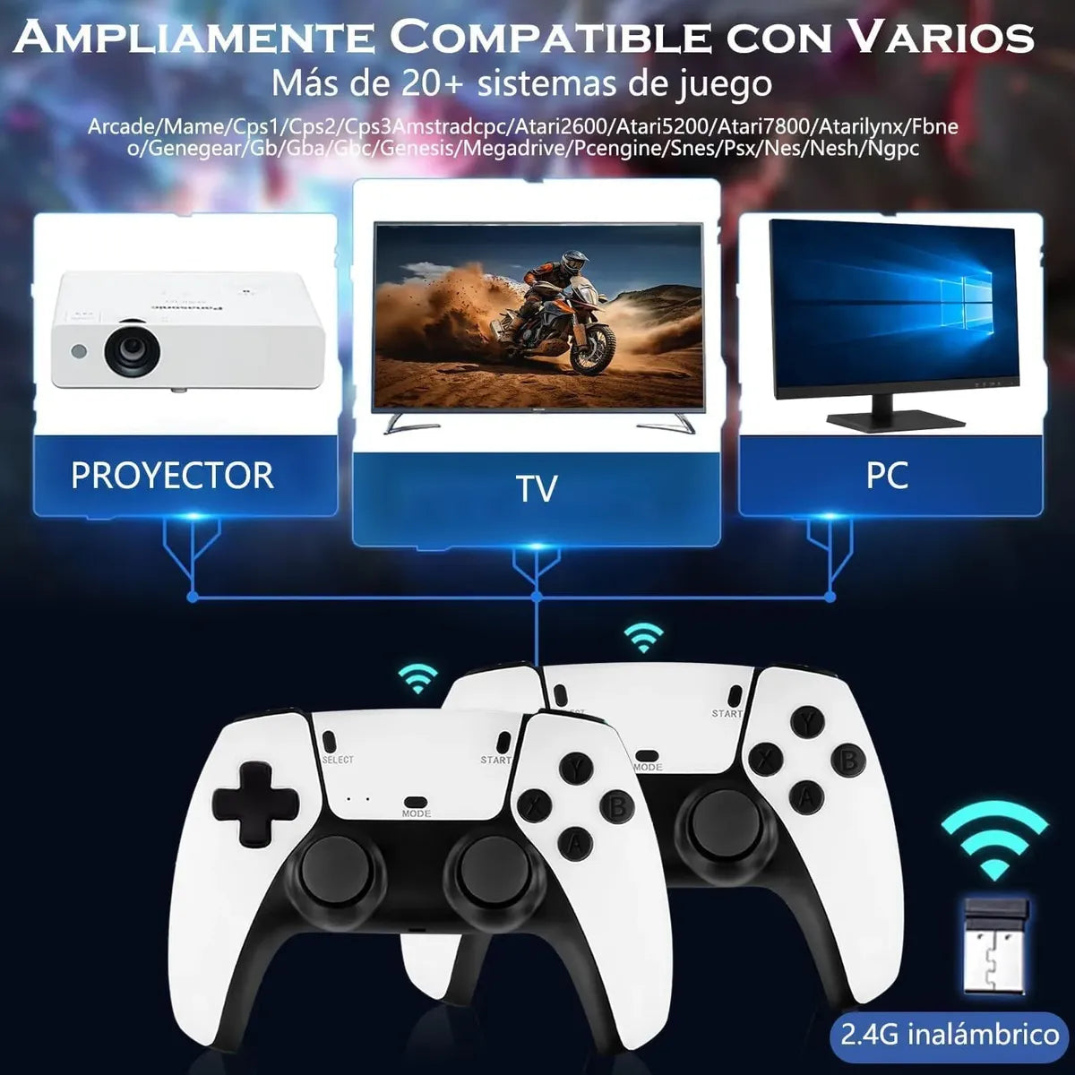 🕹️Consola Retro Mini Ps5 - Juegos Clásicos y Nostalgia Pura 🎮