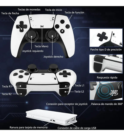 🕹️Consola Retro Mini Ps5 - Juegos Clásicos y Nostalgia Pura 🎮