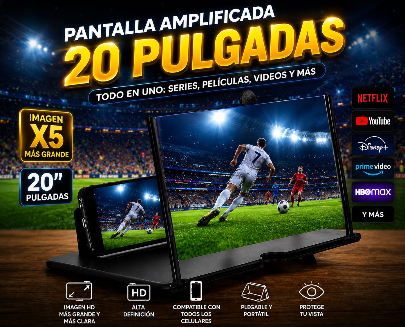 Aumentador de pantalla HD 4K Samsung®️G354z Tecnologic