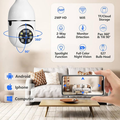 🎥 Cam360Pro - Cámara de Seguridad HD WIFI 128 GB 🛜