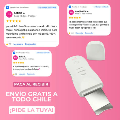 Espátula Facial Ultrasónica SonicGlow™ Inalámbrico 3 en 1🔋