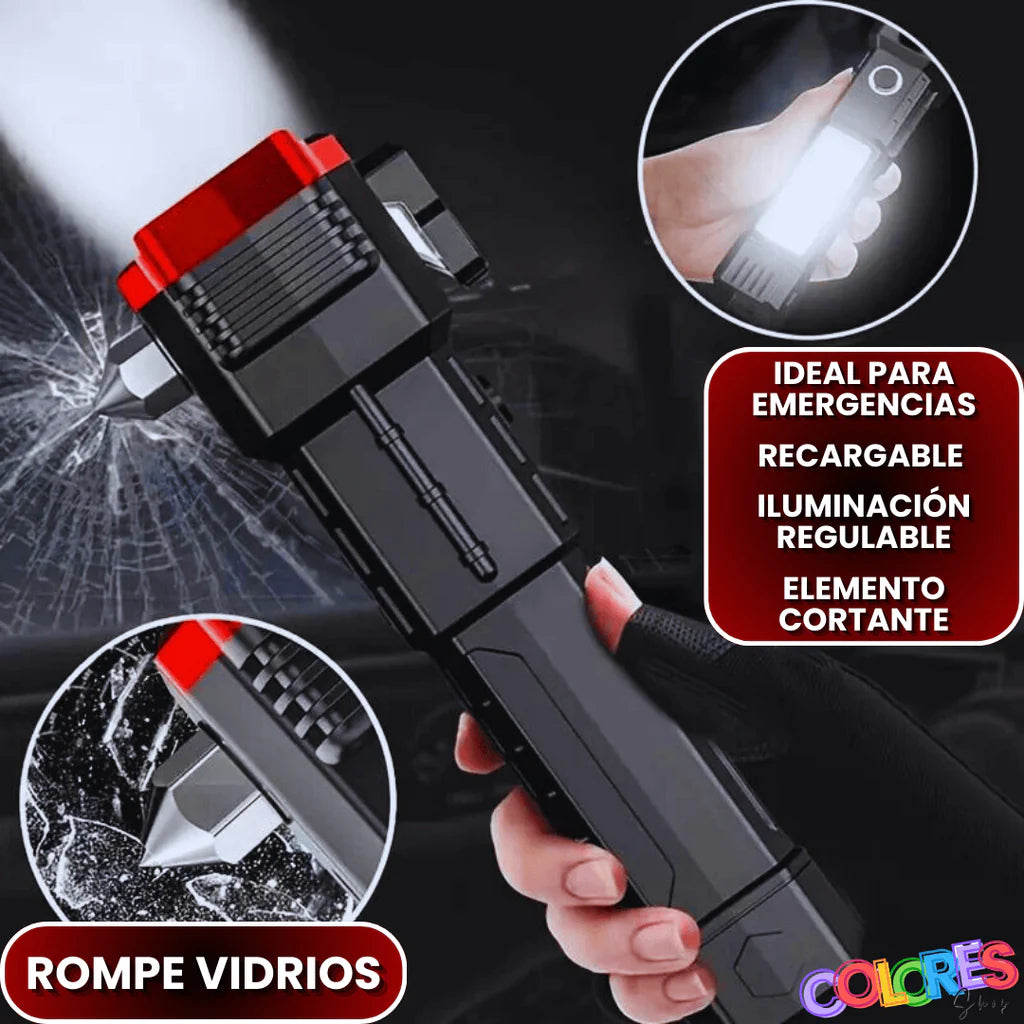 Linterna 4 en 1 Multifuncional De Emergencias Y Carga Celular 🔋