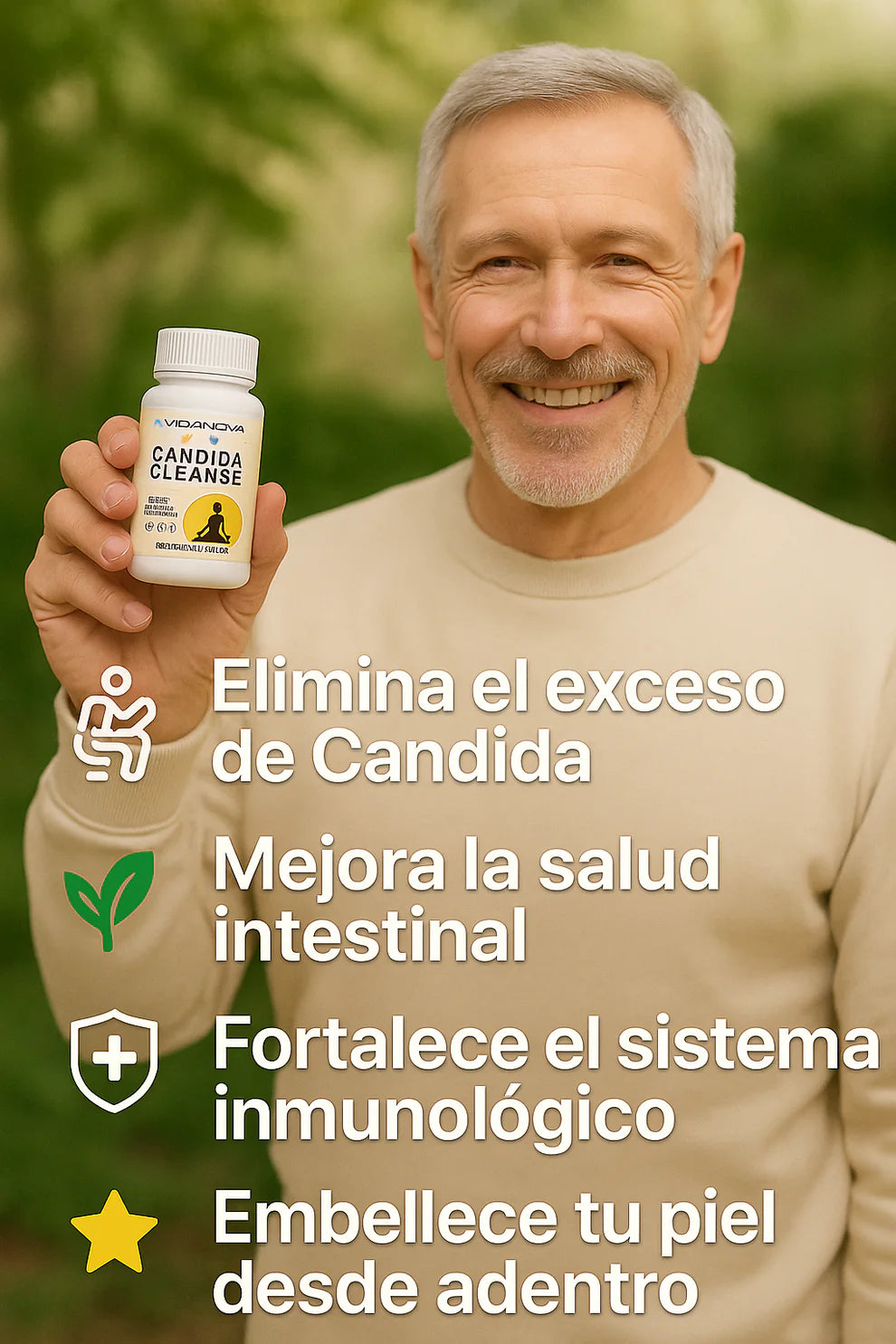 🧘‍♀️ Candida Cleanse 1000Mg ORIGINAL – 60 Cápsulas 🌿