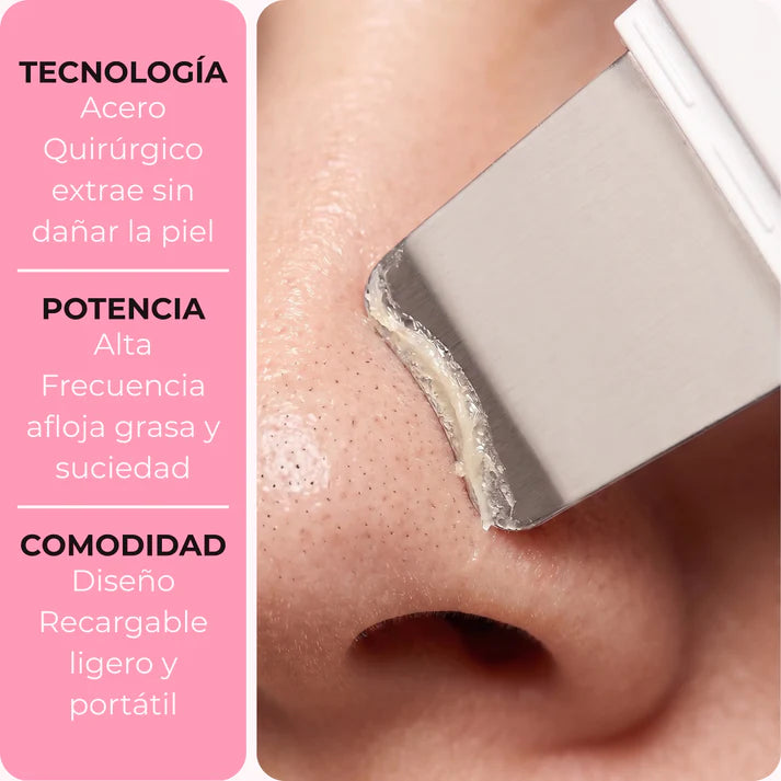 Espátula Facial Ultrasónica SonicGlow™ Inalámbrico 3 en 1🔋