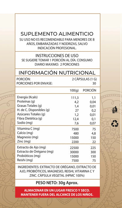 🧘‍♀️ Candida Cleanse 1000Mg ORIGINAL – 60 Cápsulas 🌿