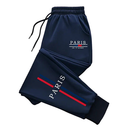 Paris Fashion Sweatpants for Men All Season Daily Casual Sport Jogger Pants 2025 Popular Male Home Outdoor Comfort Soft Trousers
