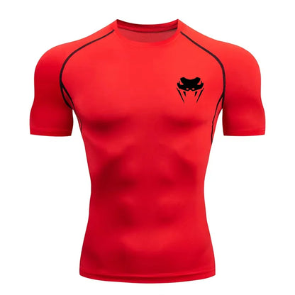 Men Compression Shirt Short Long Sleeve Quick Dry | All Season Workout Top for Gym Running Fitness UV Protection