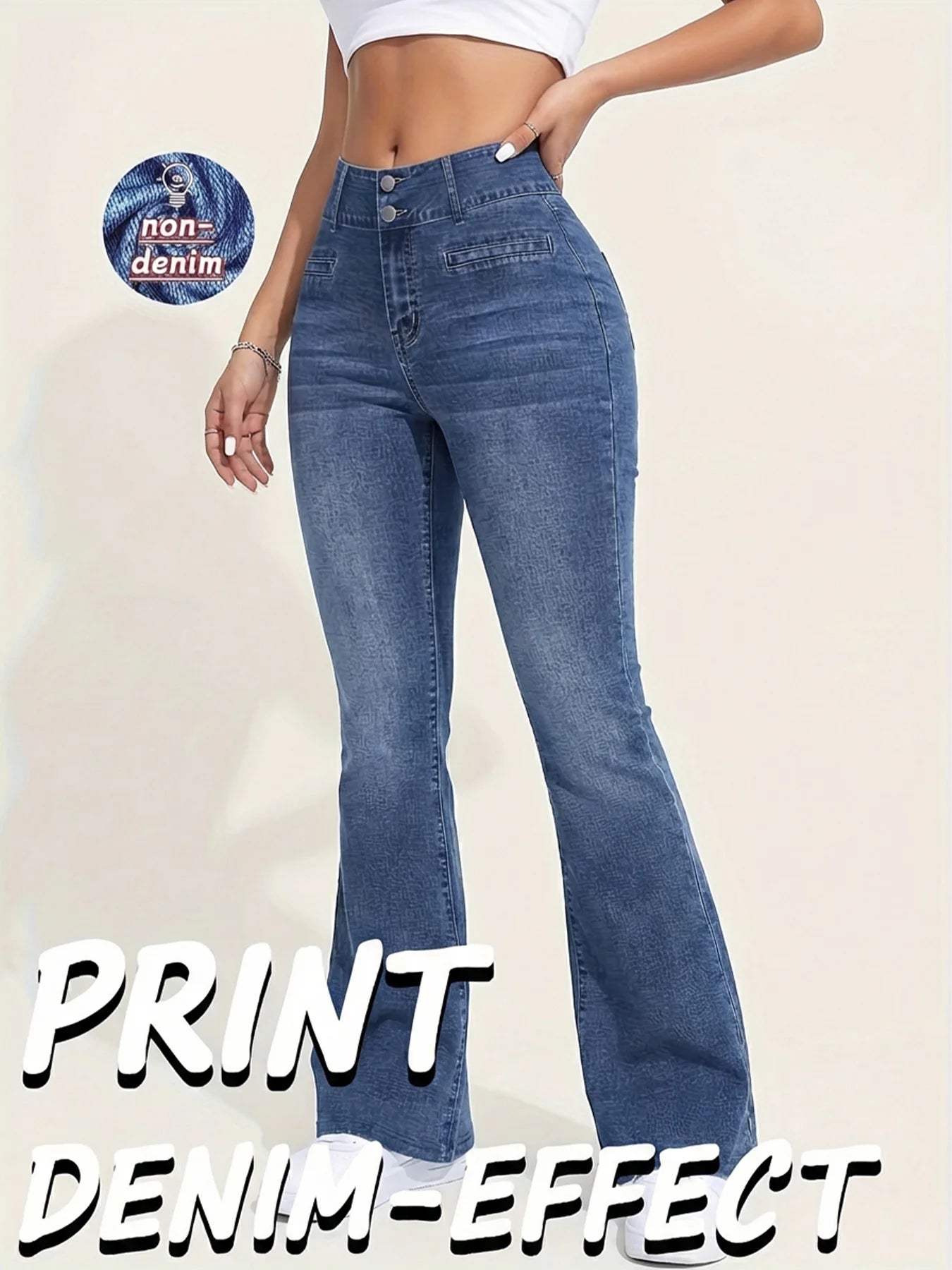 Women's Flared pants, non-denim Printed Elastic High Waist Slim Leggings, Gym Trainning wide leg Fashion leggings casual wear