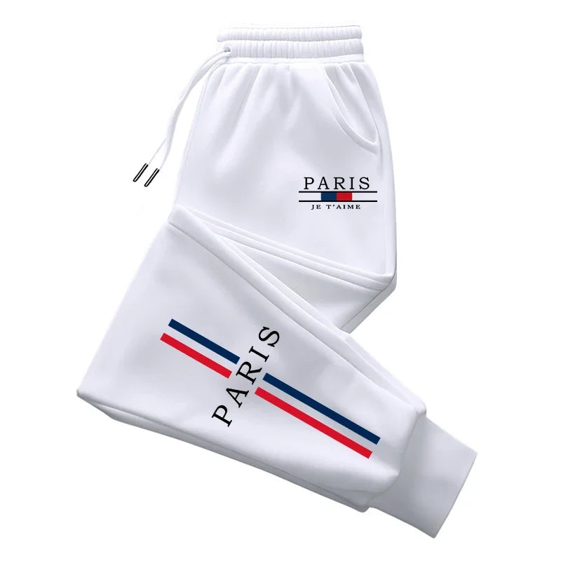 Paris Fashion Sweatpants for Men All Season Daily Casual Sport Jogger Pants 2025 Popular Male Home Outdoor Comfort Soft Trousers