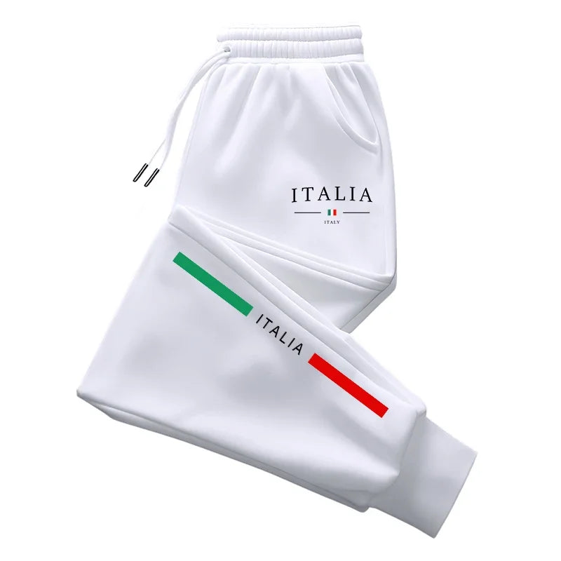 2025 Hot Sale Italy Print Sweatpants High Quality Male Daily Casual Sports Jogger Pants All Season Home Outdoor Comfort Trousers