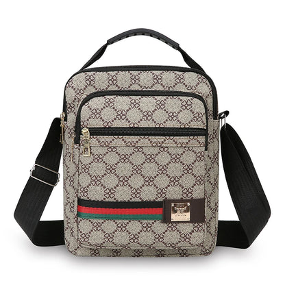 Crossbody Bag Men New Trendy Multi Layer Versatile Shoulder Handbag Casual Business Sling Messenger Bag for Daily Use and Travel
