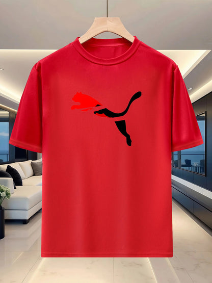 Best-selling versatile summer men's short-sleeved shirt. Sporty and casual. Fashionable round-neck half-sleeve top. Trendy.