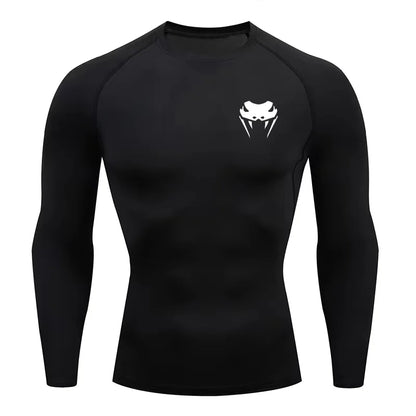 Men Compression Shirt Short Long Sleeve Quick Dry | All Season Workout Top for Gym Running Fitness UV Protection