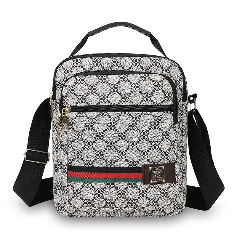 Crossbody Bag Men New Trendy Multi Layer Versatile Shoulder Handbag Casual Business Sling Messenger Bag for Daily Use and Travel