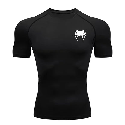 Men Compression Shirt Short Long Sleeve Quick Dry | All Season Workout Top for Gym Running Fitness UV Protection