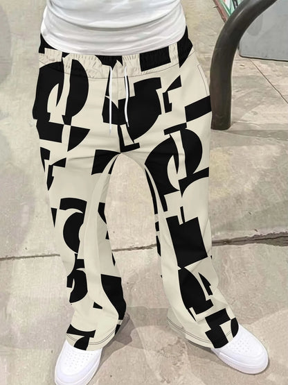 Y2k Flared Pants Men's Women's Kids Loose 3D Print Trousers Casual Sweatpants Mid Waist Sporty Streetwear Hip Hop Vintage Pants