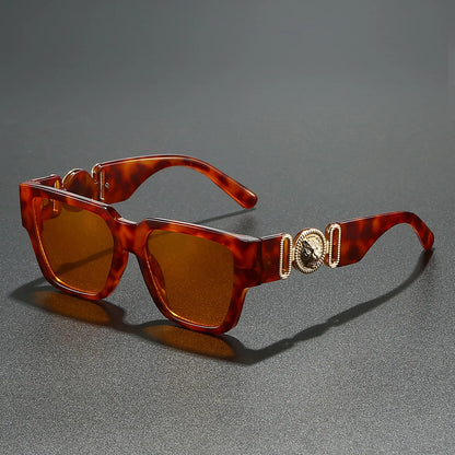 2025 Newest Luxury Sunglasses For Men And Women Square Lion Brand Designer Unisex Glasses Classic Style UV400