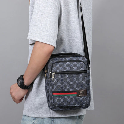 Crossbody Bag Men New Trendy Multi Layer Versatile Shoulder Handbag Casual Business Sling Messenger Bag for Daily Use and Travel