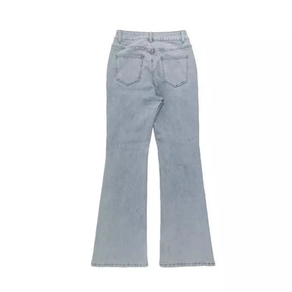 Women Jeans Boot Cut Y2k Jeans Wide Leg Denim Pants Distressed Washed Full Ankle Length Pockets Zipper Fly High Waist Club 2026