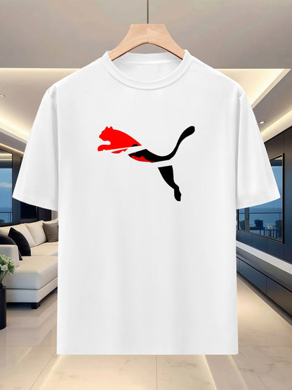Best-selling versatile summer men's short-sleeved shirt. Sporty and casual. Fashionable round-neck half-sleeve top. Trendy.