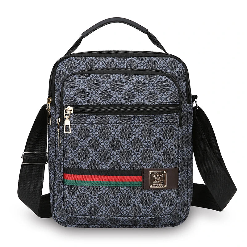 Crossbody Bag Men New Trendy Multi Layer Versatile Shoulder Handbag Casual Business Sling Messenger Bag for Daily Use and Travel