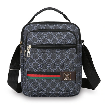 Crossbody Bag Men New Trendy Multi Layer Versatile Shoulder Handbag Casual Business Sling Messenger Bag for Daily Use and Travel