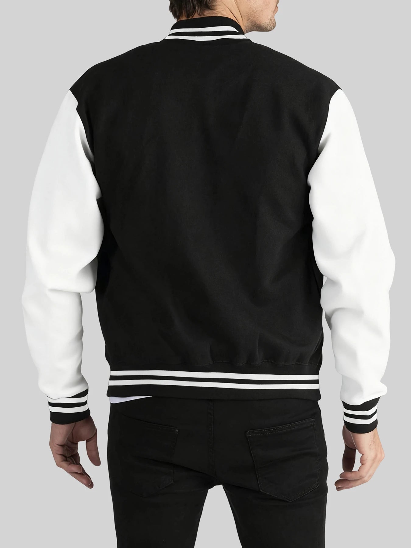 Los Angeles Art Letter Prints 2 Colors Tops Men Autumn Winter Casual Jackets Fashion Soft Baseball Jersey Loose Sports Clothes