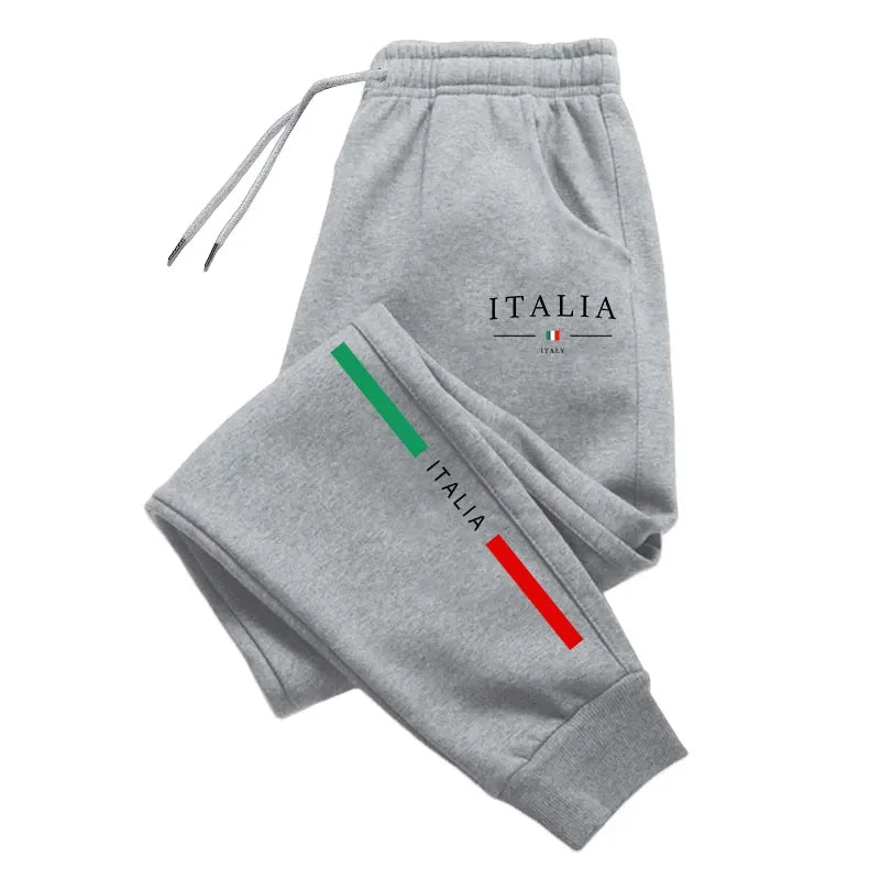 2025 Hot Sale Italy Print Sweatpants High Quality Male Daily Casual Sports Jogger Pants All Season Home Outdoor Comfort Trousers