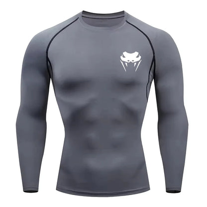 Men Compression Shirt Short Long Sleeve Quick Dry | All Season Workout Top for Gym Running Fitness UV Protection