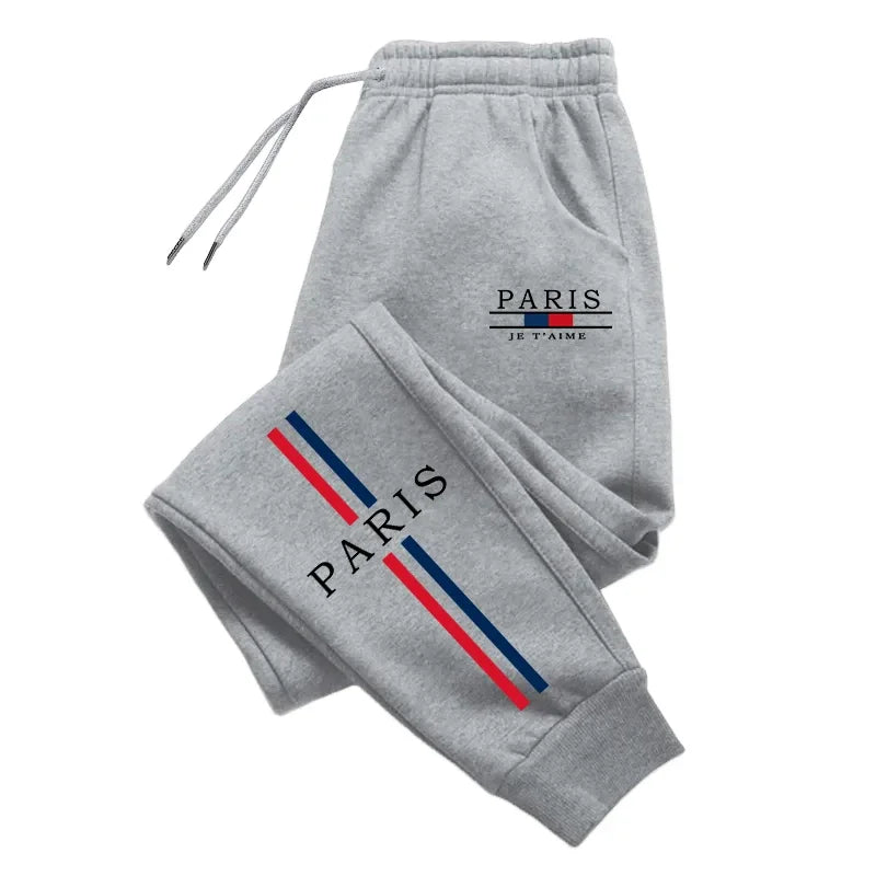 Paris Fashion Sweatpants for Men All Season Daily Casual Sport Jogger Pants 2025 Popular Male Home Outdoor Comfort Soft Trousers