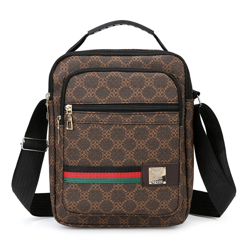 Crossbody Bag Men New Trendy Multi Layer Versatile Shoulder Handbag Casual Business Sling Messenger Bag for Daily Use and Travel