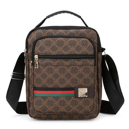 Crossbody Bag Men New Trendy Multi Layer Versatile Shoulder Handbag Casual Business Sling Messenger Bag for Daily Use and Travel