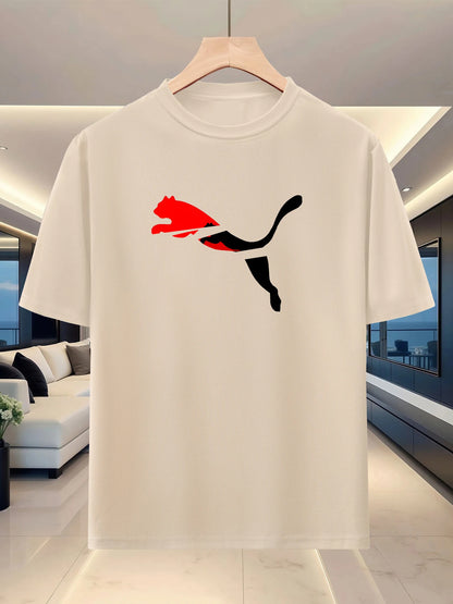 Best-selling versatile summer men's short-sleeved shirt. Sporty and casual. Fashionable round-neck half-sleeve top. Trendy.