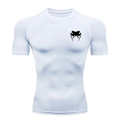 Men Compression Shirt Short Long Sleeve Quick Dry | All Season Workout Top for Gym Running Fitness UV Protection