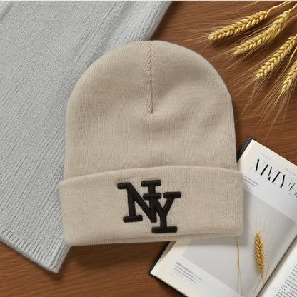 1PC/ 2PCS  Winter beanies caps for men, 3D Embroidery  knitted hats for women, outdoor warm hats , sports and casual CAP