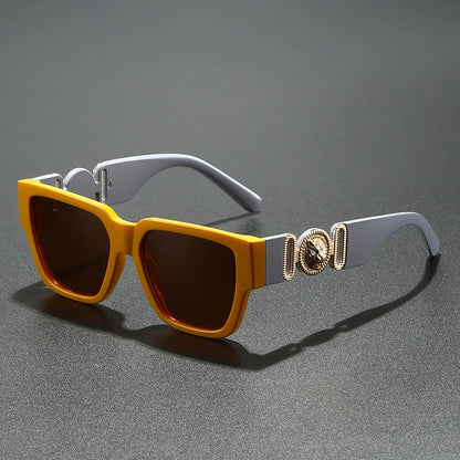 2025 Newest Luxury Sunglasses For Men And Women Square Lion Brand Designer Unisex Glasses Classic Style UV400